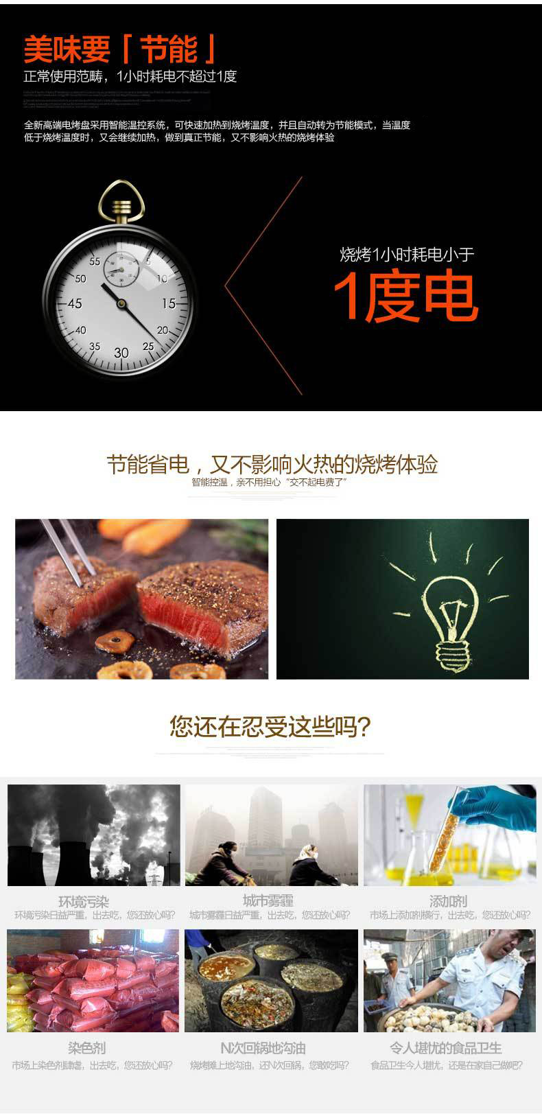 凯乐达 无烟电烤炉 电烧烤炉家用 标配