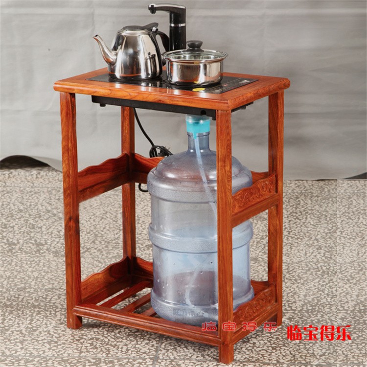 花梨木茶桌 茶楼茶室茶车带轮 红木花梨木 移动小茶车 功夫茶车 b款单