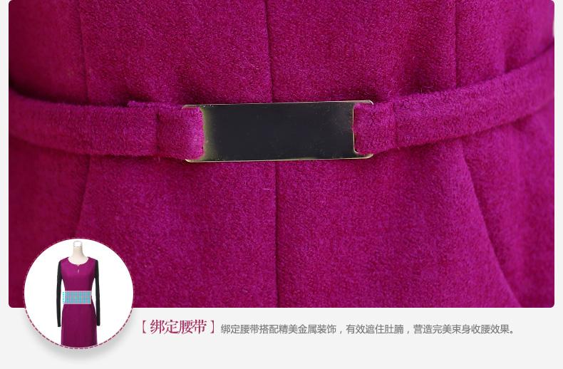 
                                        昕倩 连衣裙长袖 2017春季新款大码女装时尚修身圆领蕾丝A字打底连衣裙W9896 粉红色 M                