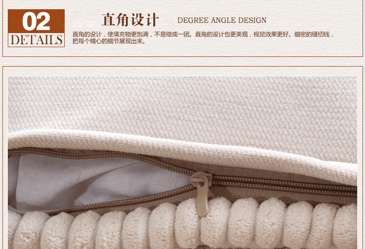 
                                        千寻丽舍 抱枕欧式沙发靠垫套浮雕布艺宫廷抱枕大靠枕靠背方枕含芯 咖魅影 48cm*48cm靠垫+芯                