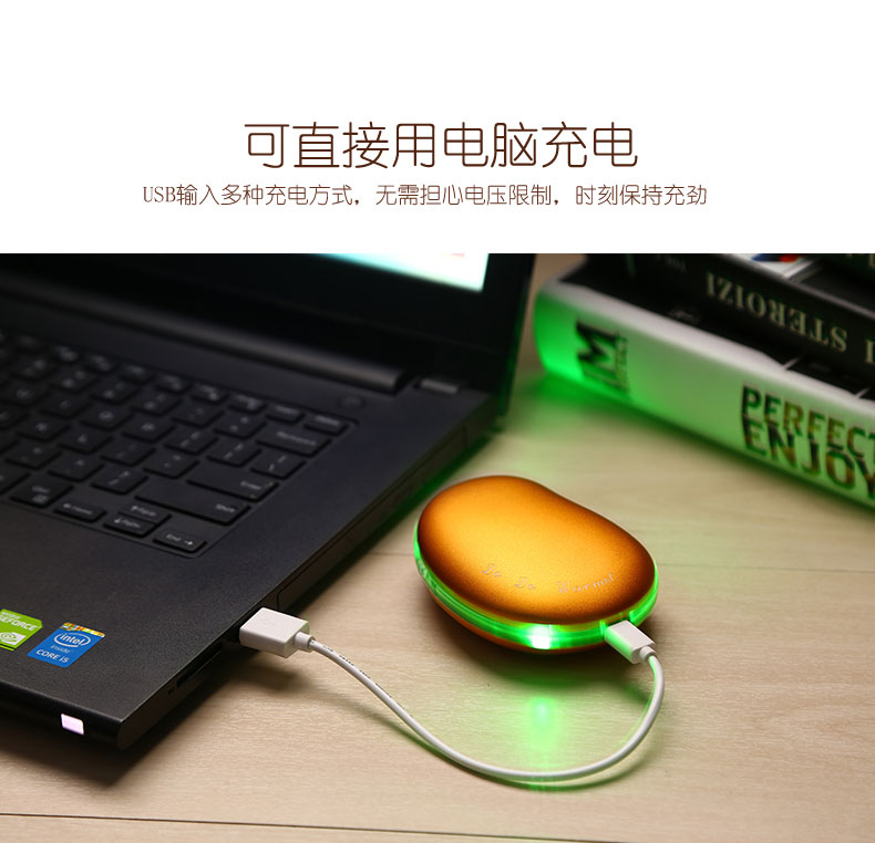 
                                        一米青品 马卡龙USB暖手宝充电可爱迷你幸运石暖怀宝电暖宝电热宝暖脚暖水袋暖宝宝热水袋防爆 暖心鸟-粉色                