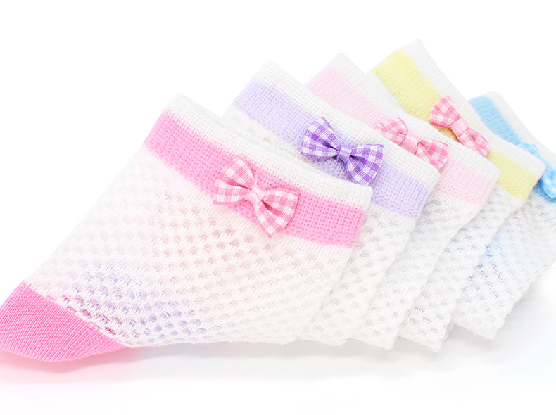 Disney Children's Socks, Summer Thin, Cute Baby Breathable Mesh Socks, Princess Girls' Short Socks 6