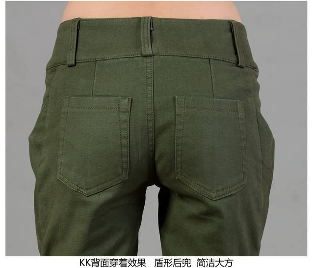 枫莲果2015秋冬保暖修身显瘦棉裤加厚加绒小脚哈伦裤长裤靴F3059D8020 米白色 2XL