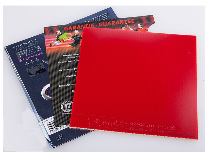 donic多尼克 铂金x1乒乓球胶皮x2反胶x3内能套胶12088 铂金x3 红色2.