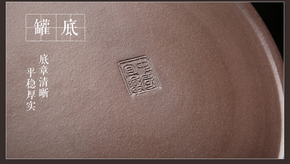 
                                                            尊壶 紫砂茶叶罐普洱茶饼罐密封醒茶罐竹节一饼二饼三饼存储装茶罐 一饼茶叶罐                