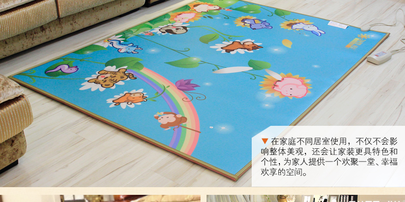 
                                        丰盈和暖碳晶电热坐垫 韩国远红外加热座垫 办公椅垫速热取暖垫 可调温节能加热垫45*45 棕色                