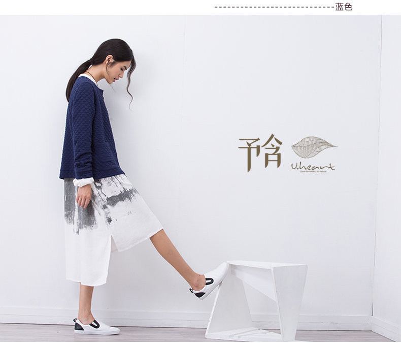 予含短款夹棉外套2016春新原创棉麻百搭长袖开衫上衣大码女装胖MM 酒红 M