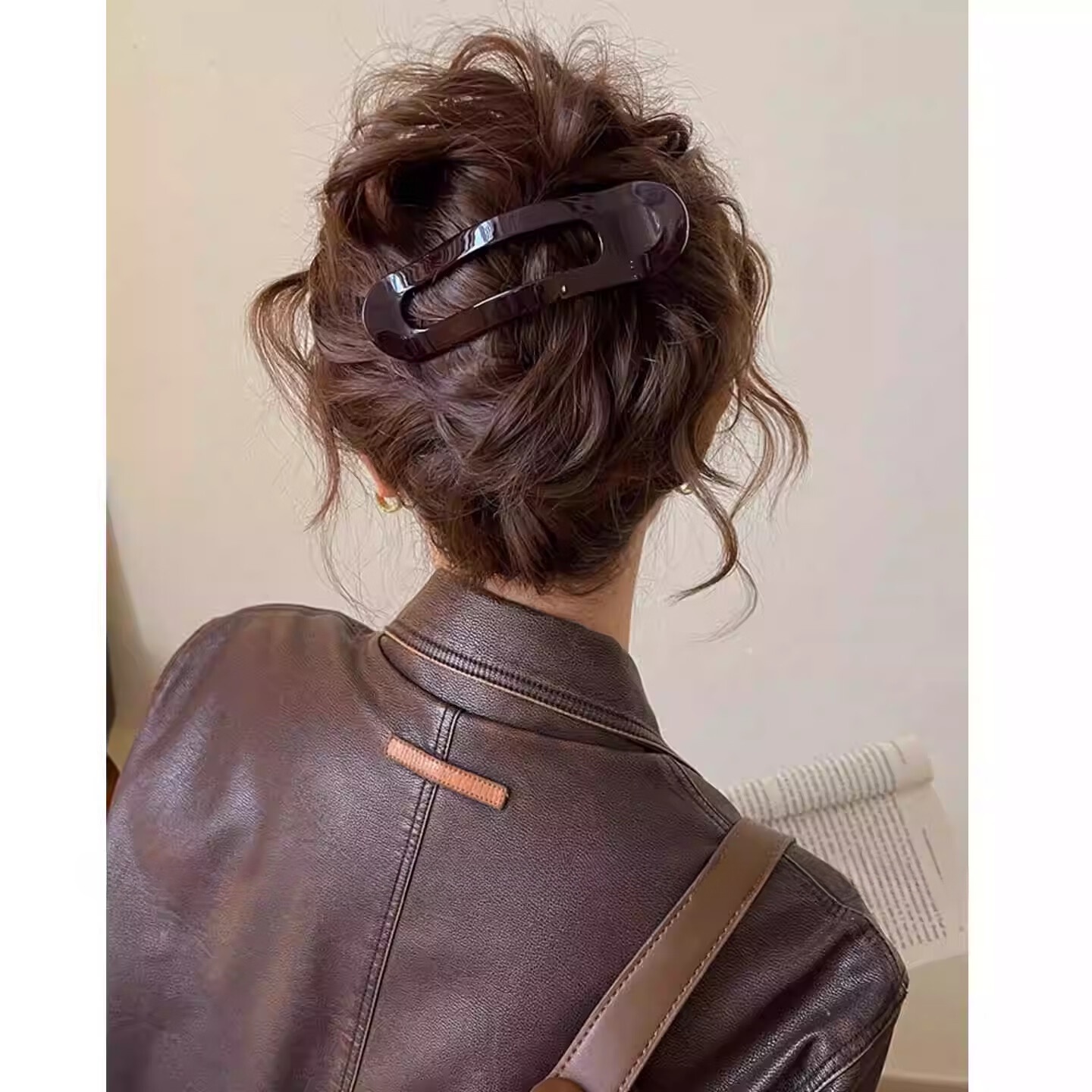 Jinglei Simple Large Banana Clip Vertical Clip for Women, 2026 New Style Twist Hair Clip, Full Back Bun Clip 4
