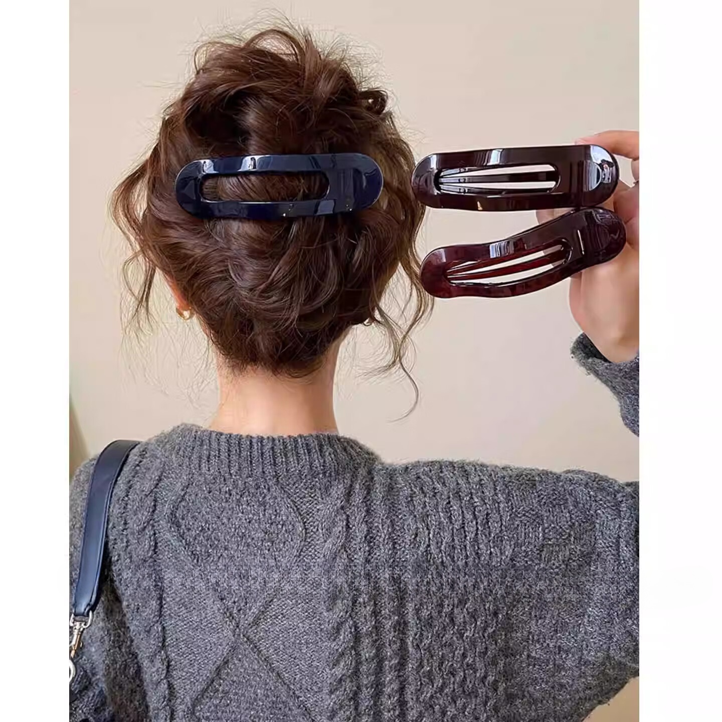 Jinglei Simple Large Banana Clip Vertical Clip for Women, 2026 New Style Twist Hair Clip, Full Back Bun Clip 6