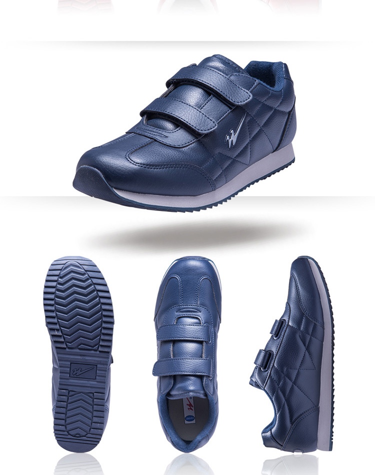 双星(doublestar)3045 皮面八特鞋中老年健步鞋 棕色43男