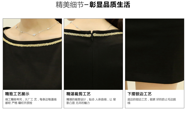 婕芙兰　2015秋冬新款秋冬女装冬上新大码休闲长袖打底连衣裙女3215 图片色 L
