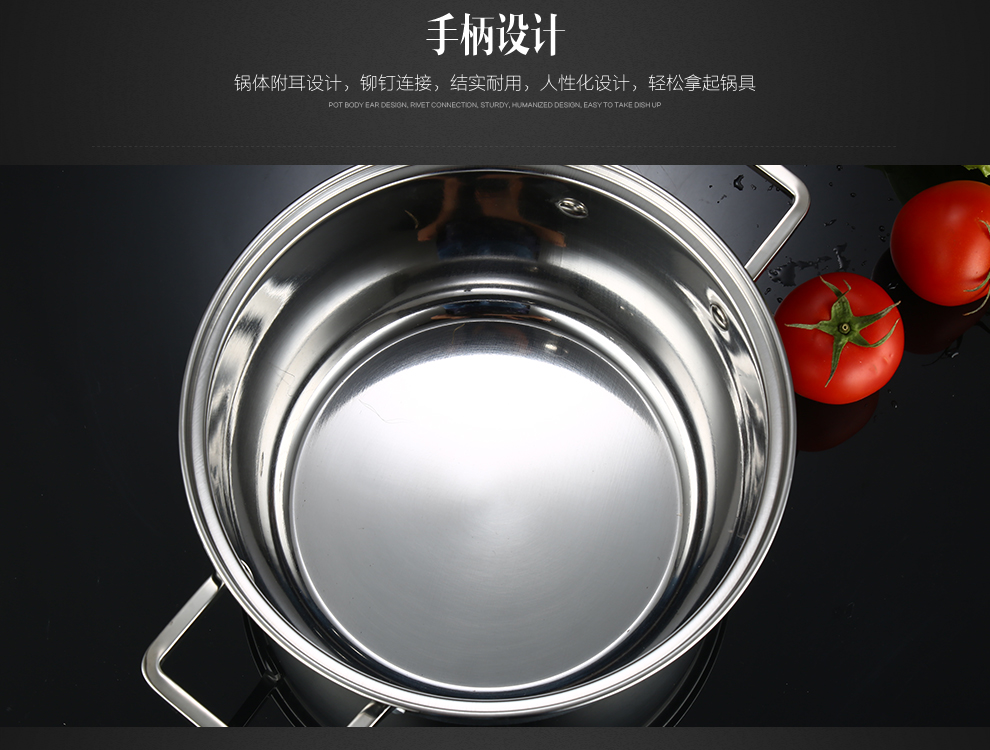 延兴 双层不锈钢蒸锅 二层蒸屉加厚汤锅煤气电磁炉通用 B款