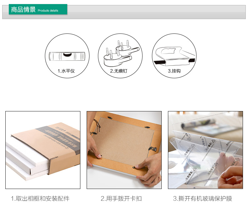 
                                        古笛（GUDI） 欧式相框摆台创意相架6寸7寸8寸10寸儿童像框复古美式 蓝金缕 10寸                