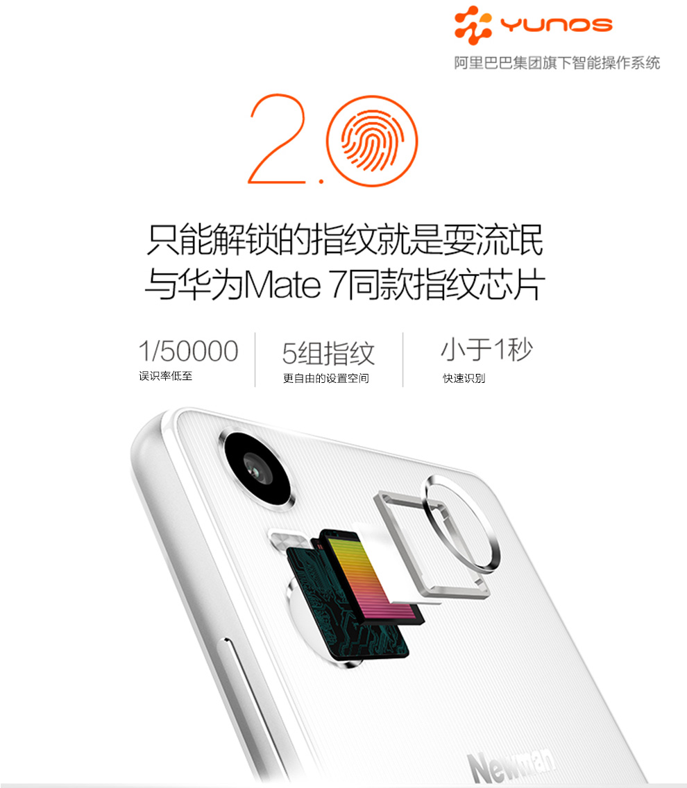 纽曼 纽扣 CM810 移动联通手机 双4G 双卡双待（16G ROM） 白色