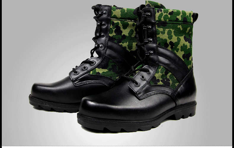 3515强人 军靴 男 特种兵真皮男士军勾男鞋短靴靴子 迷彩靴子 迷彩色