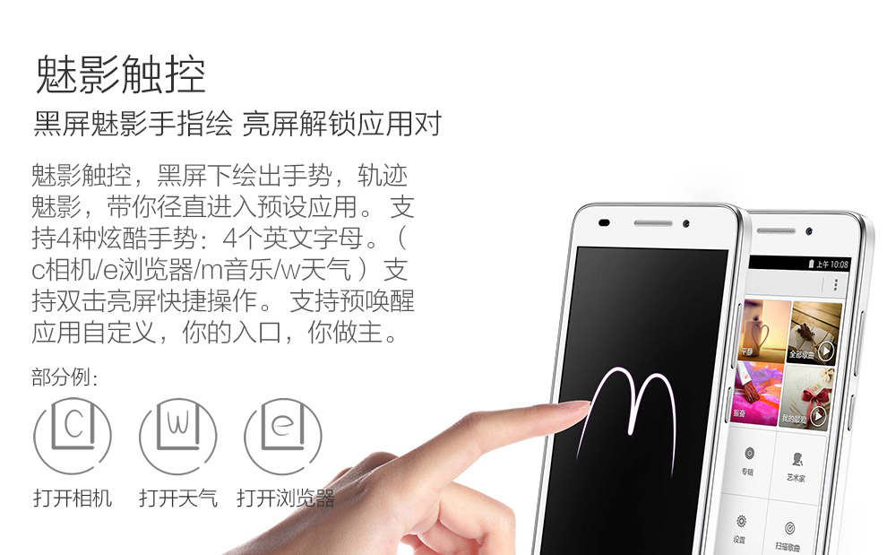 华为 畅玩4 双卡双待 4G 智能 手机 (8G ROM) 白色 电信4G版