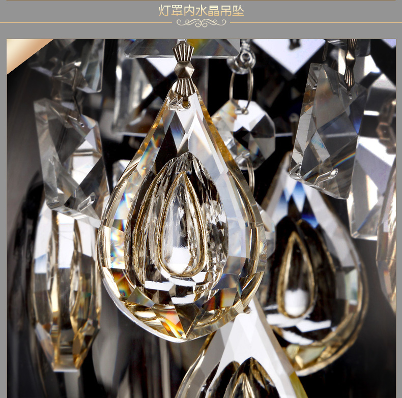 蒙特丽智慧云 客厅餐厅厨房餐吊灯 MD3031现代简约水晶灯不锈钢底盘l吊线可调节 (B) B款酒杯灯-单头 黄光