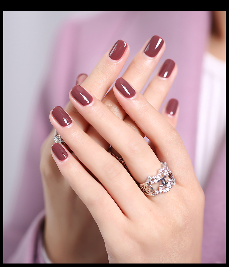 sweet color果冻甲油胶蔻丹芭比指甲胶美甲光疗胶防水持久 奶咖色