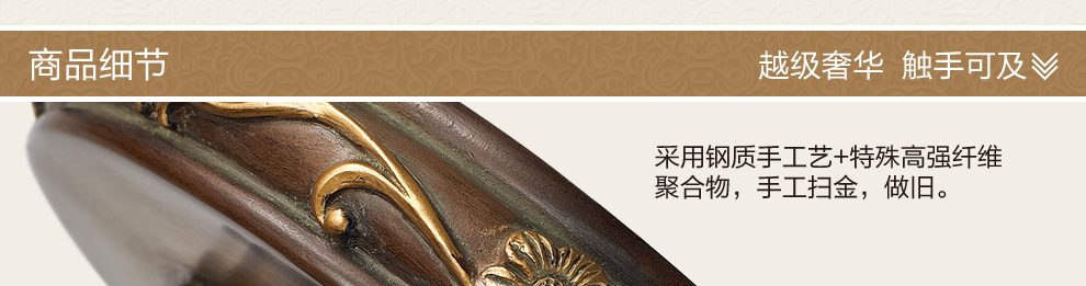 库博-光移动 欧式吊灯 复古客厅灯餐厅卧室灯具 奢华树脂雕花灯饰 D2543