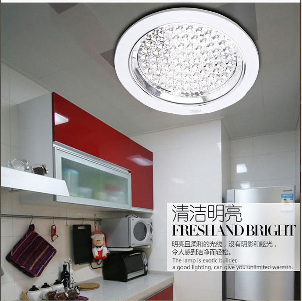 雷士照明NVC嵌入式LED吸顶节能厨卫灯NWQ1034/8W 黄光