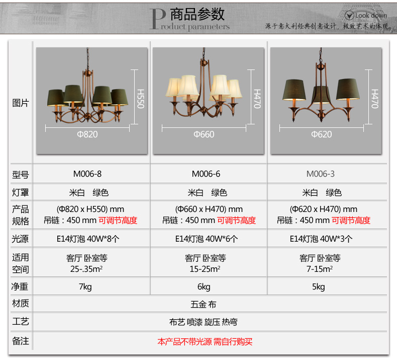 
                                        梦晗北美欧式灯吸顶灯铁艺卧室灯餐厅过道灯灯具灯饰m006 006-8                