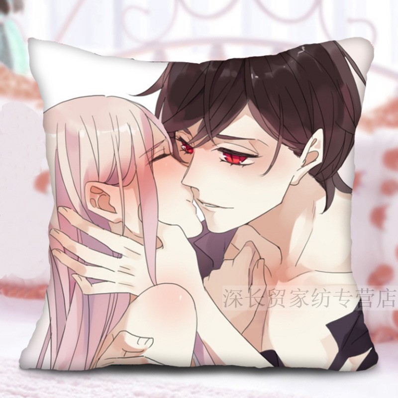 新品甜美的咬痕抱枕漫画周边洛逸定制来图2235x35cm