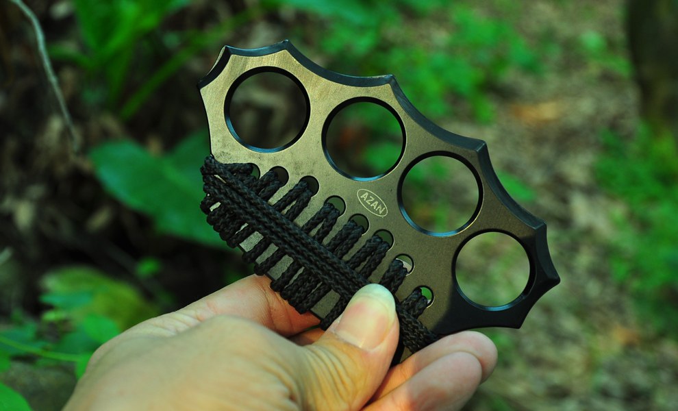 挺进者防身铁拳套铁四指大号加厚加硬四指武术铁拳头 破窗铁四指 防狼