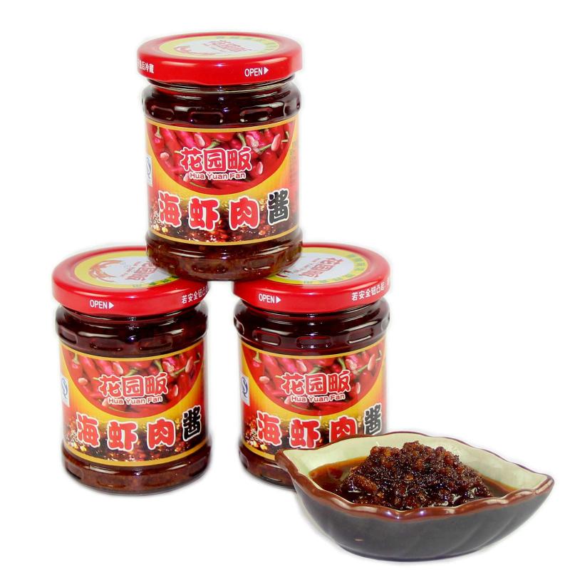 花园畈huayuanfan海虾酱海南海虾肉酱黄椒香辣海虾肉酱调味酱酱类调料