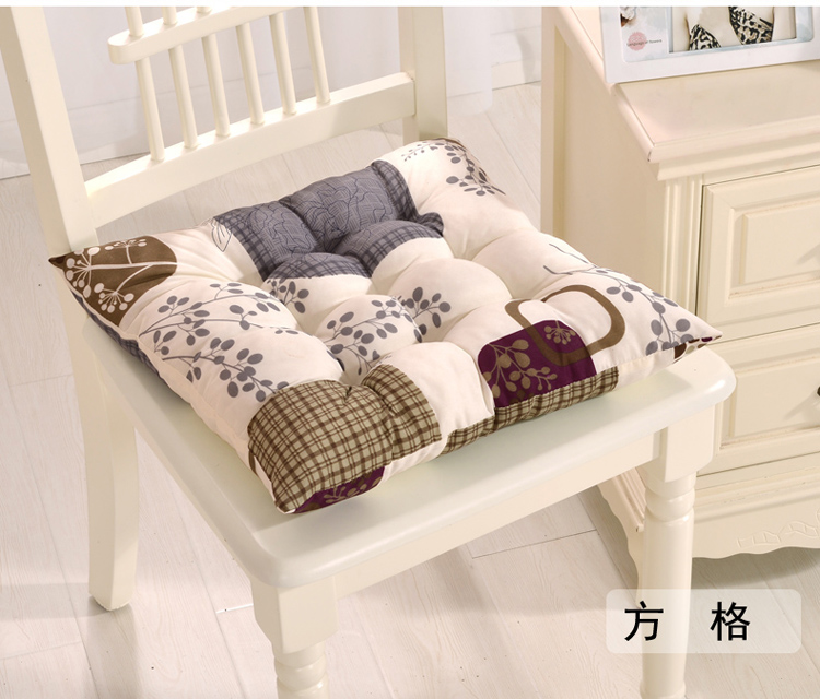 
                                        爱畅享家纺 办公电脑椅垫 印花磨毛坐垫 花粉世家 40*40CM                