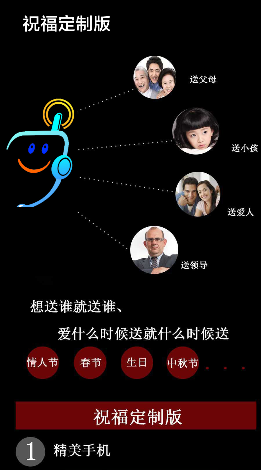 
                                        SOYES 7S 卡片智能手机移动联通双卡双待3G老人手机 睿智黑 联通手机                