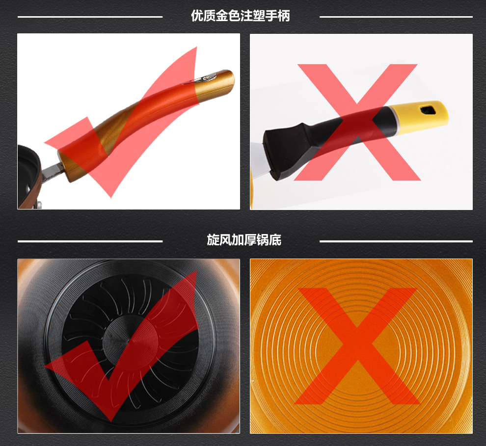 DSMAN德斯曼 32cm铁至尊真空不粘炒锅 无油烟铁锅  平底电磁炉通用锅具厨房锅具