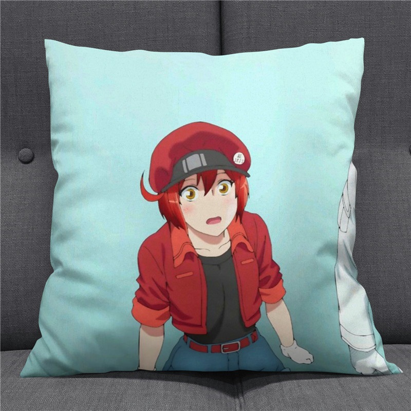 工作细胞周边抱枕 白细胞红细胞血小板cos二次元动漫抱枕头靠枕靠垫