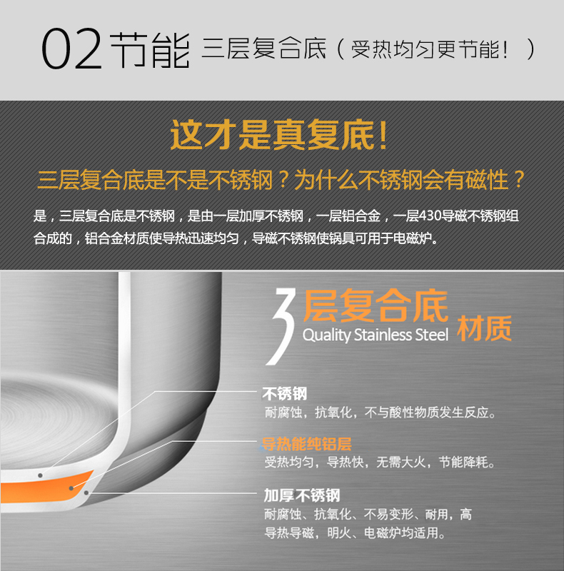 
                                        德世朗（DESLON） 不锈钢蒸锅三层加厚复底两层带蒸格28cmDFS-Z036A                