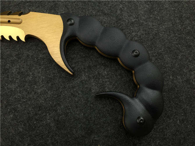 开山砍刀 野营必备品 登山必备匕首 户外极限生存刀 黄金蝎子纪念版