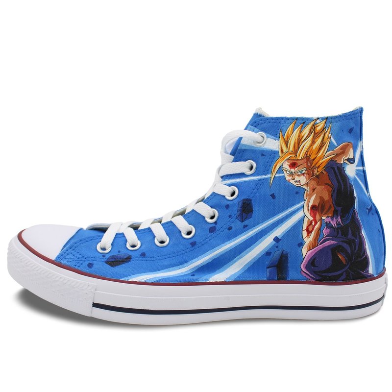 chuck taylor shoes men dragon ball hand painted gohan super