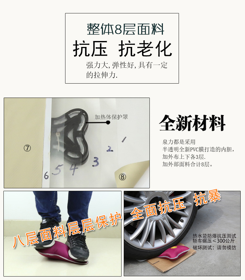 泉力可爱卡通毛绒电热水袋暖手宝电暖宝宝 充电防爆电热袋电热宝电暖袋暖脚袋暖腰宝已注水双插手 灰色-可爱猫咪