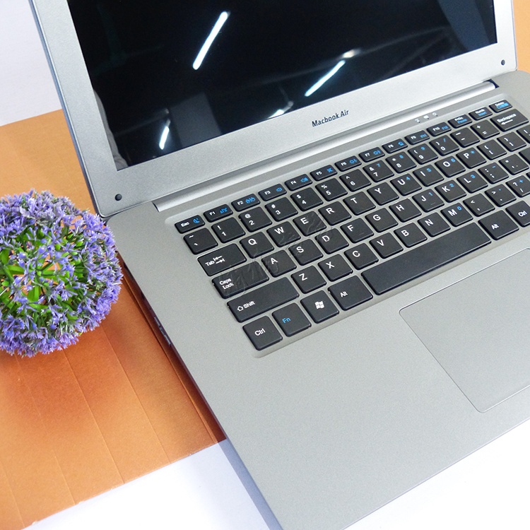 14寸超薄仿真笔记本模型仿真玫瑰金笔记本道具模型假电脑 银色(红光)