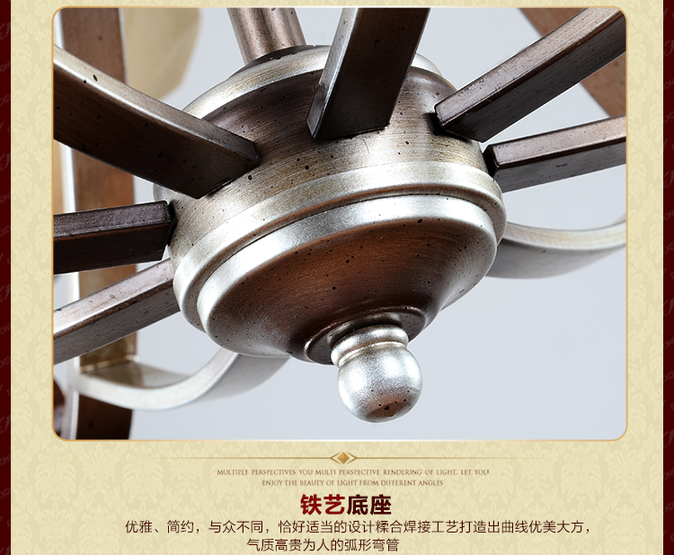 
                                        华艺灯饰 欧式吊灯 客厅餐厅卧室书房简约灯具 艾克诗顿 CH0131                