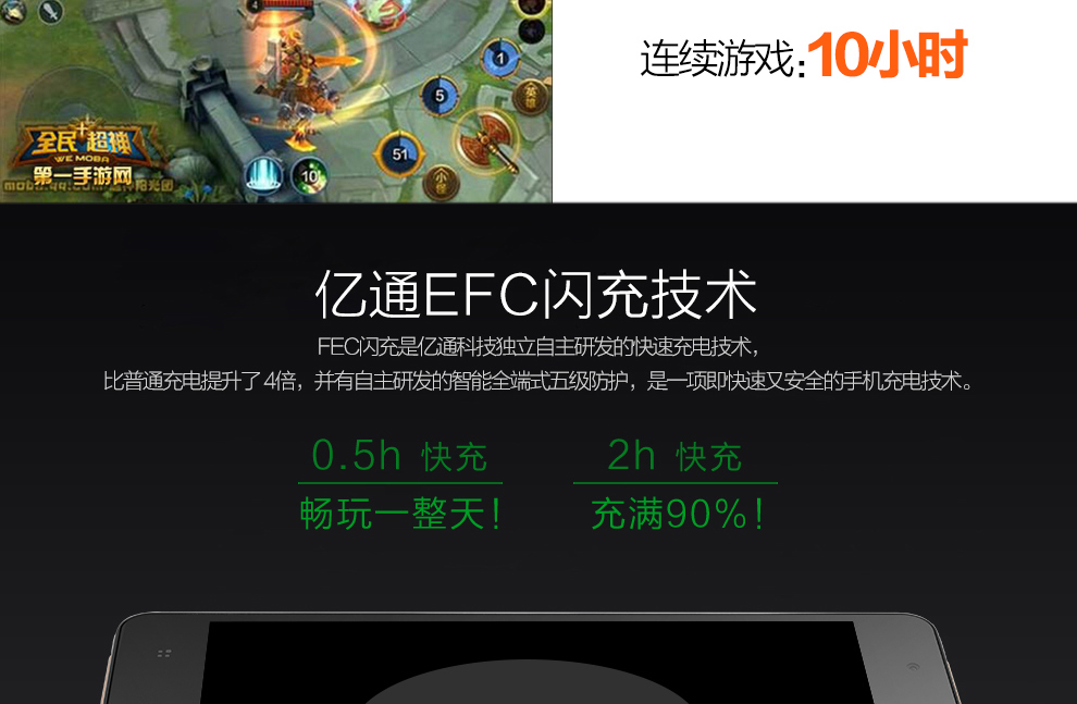 亿通（ETON） P6 移动4G智能手机 双卡双待 玄雅黑