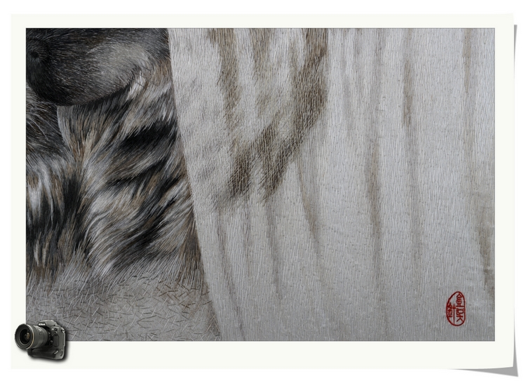 苏绣客厅画装饰画 纯手工刺绣成品挂画办公室 狼图腾