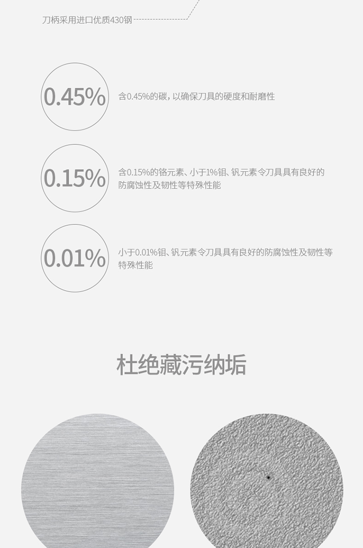 
                                        FaSoLa系列 不锈钢刀具 菜刀 水果刀 刀具套装 7寸三德刀                