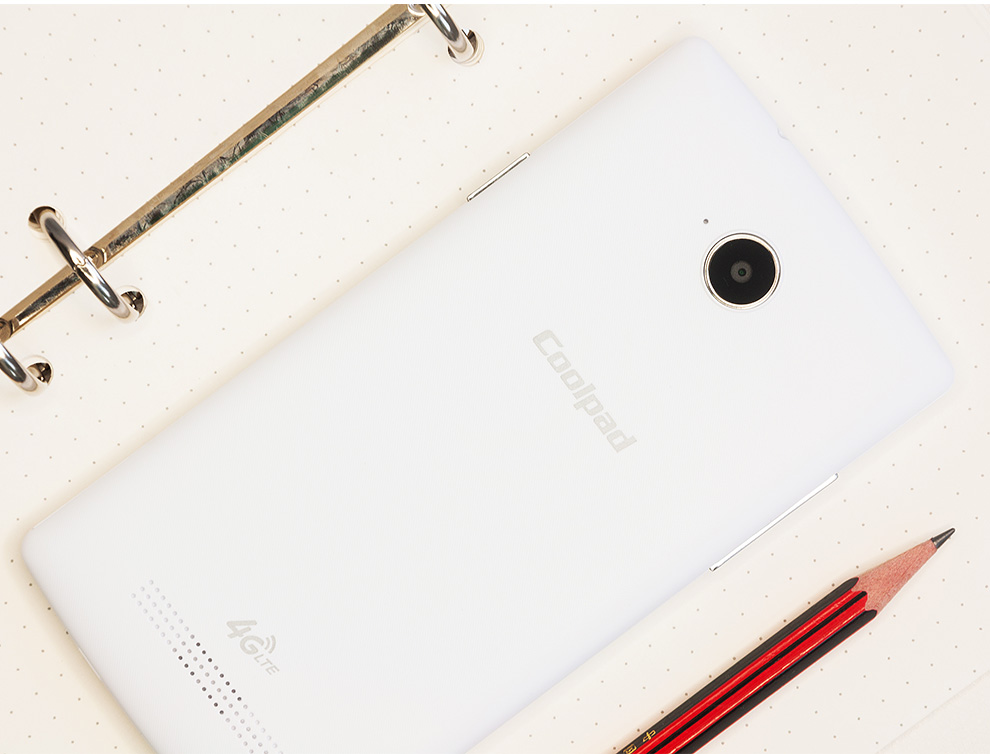 酷派 8712  双卡双待手机 白色 移动4G(512MB RAM+4G ROM)标配版