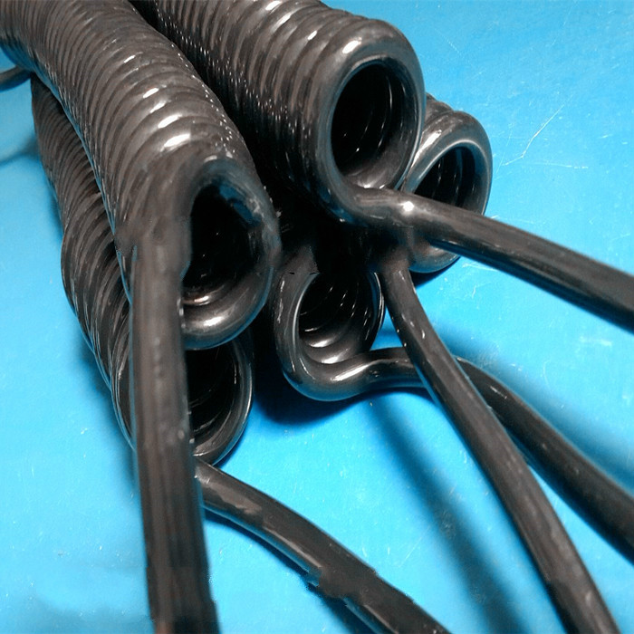 伸缩弹簧电线pu弹簧线 螺旋电线1芯2芯3芯4芯5芯6芯7芯8芯9芯卷线 2芯