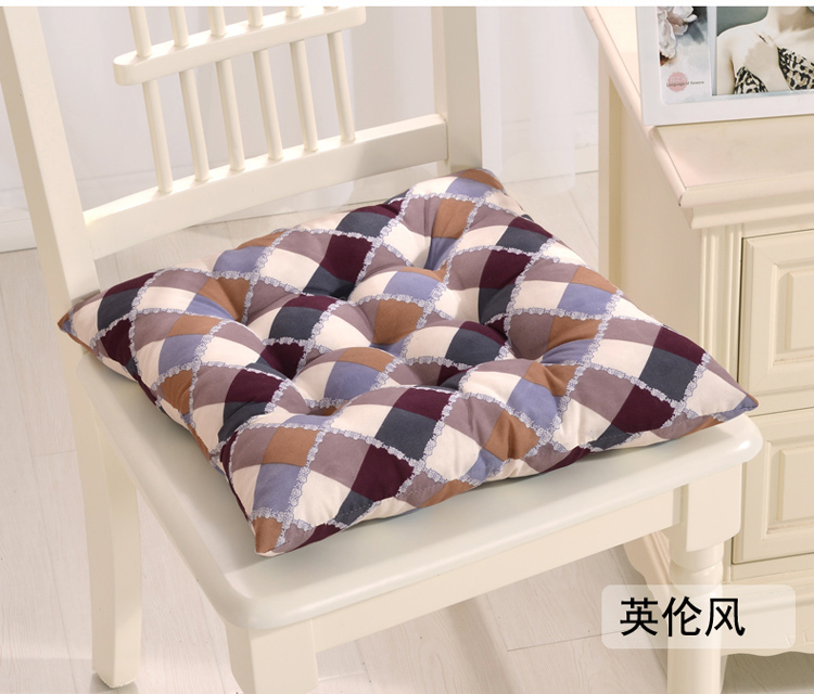
                                        爱畅享家纺 办公电脑椅垫 印花磨毛坐垫 花粉世家 40*40CM                