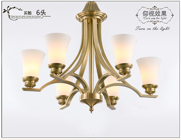 蒙特丽 客餐厅卧室吊灯 TDX3 欧式全铜灯具(B) 型号TT62-8头