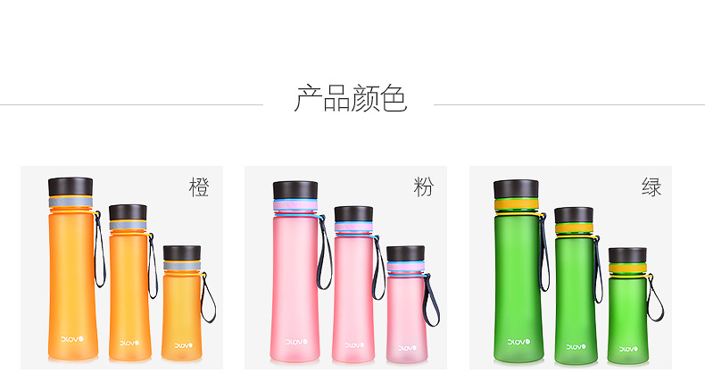 
                                        富光悠乐水杯塑料杯太空杯超大容量运动水壶便携户外旅行运动时尚健康杯子 支持团购定制 B款-灰黑色1000ml 1000ML                