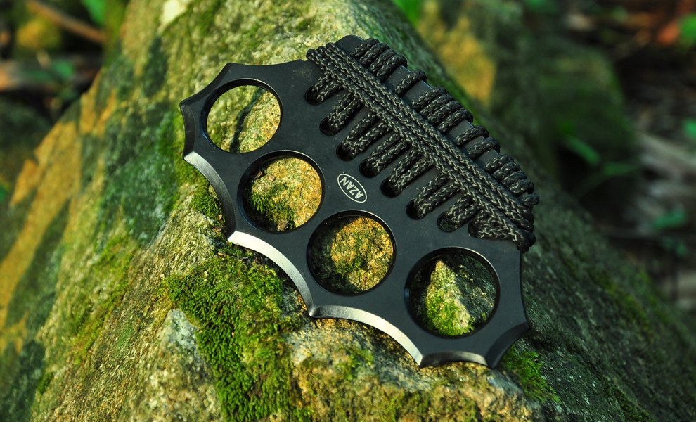 挺进者防身铁拳套铁四指大号加厚加硬四指武术铁拳头 破窗铁四指 防狼