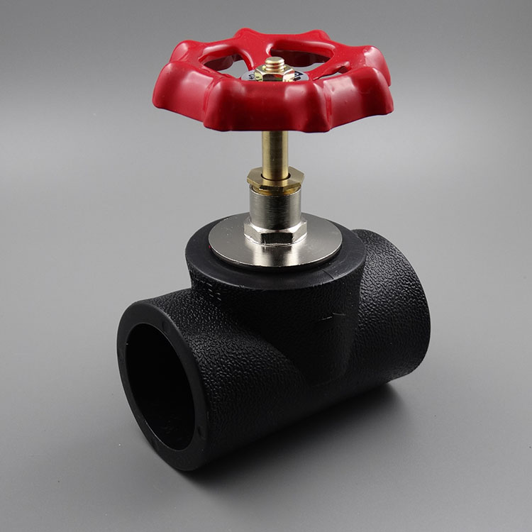 pe截止阀20至110pe闸阀pe铜杆铜芯截止阀hdpe水管阀门63