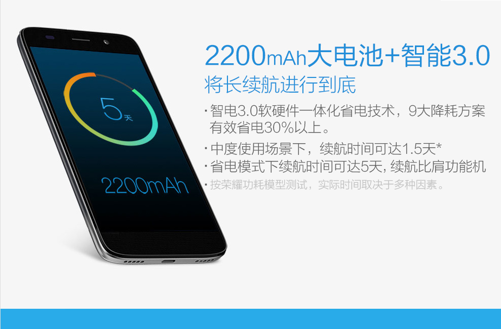 荣耀4A 双卡双待 4G手机 白色 移动4G标配版