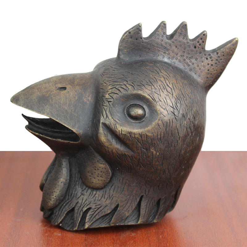 宇卓铜器纯铜兽头十二兽首黄铜十二生肖头鼠牛虎兔龙蛇马羊猴鸡狗摆件